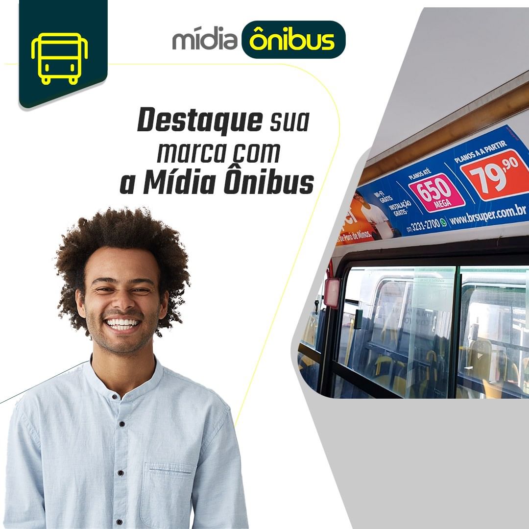 Destaque sua marca com a mídia ônibus