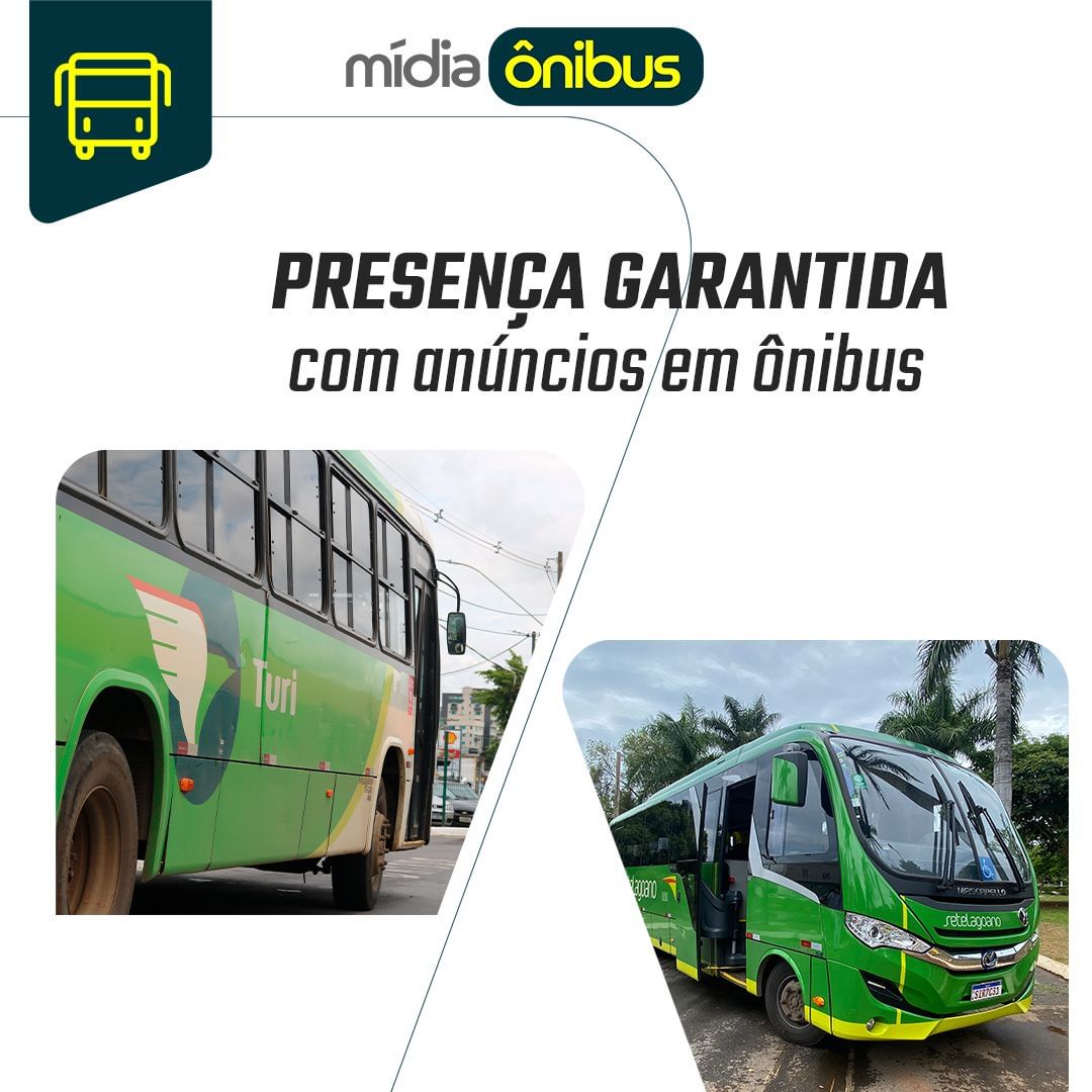 Presença garantida com anúncios em ônibus