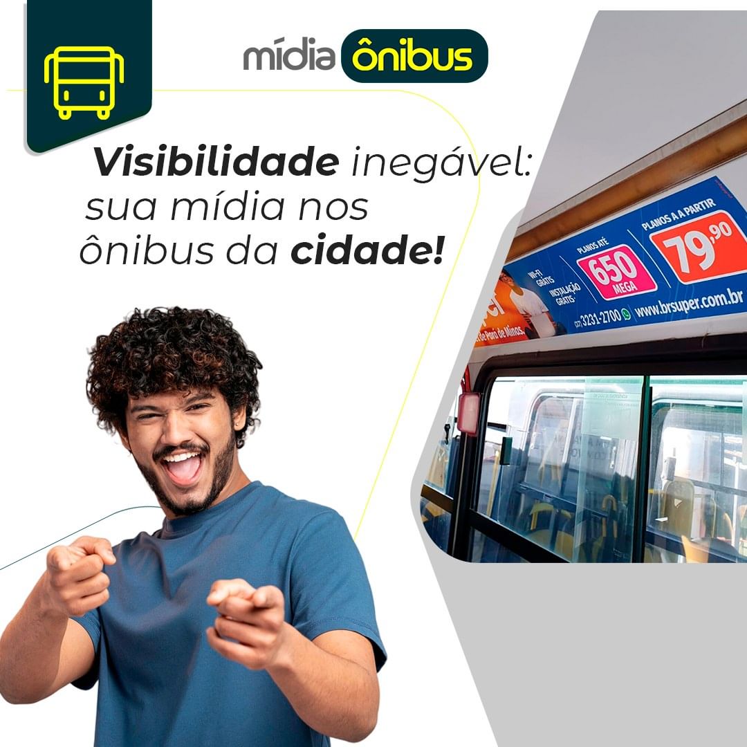 Visibilidade inegável: sua mídia nos ônibus da cidade!