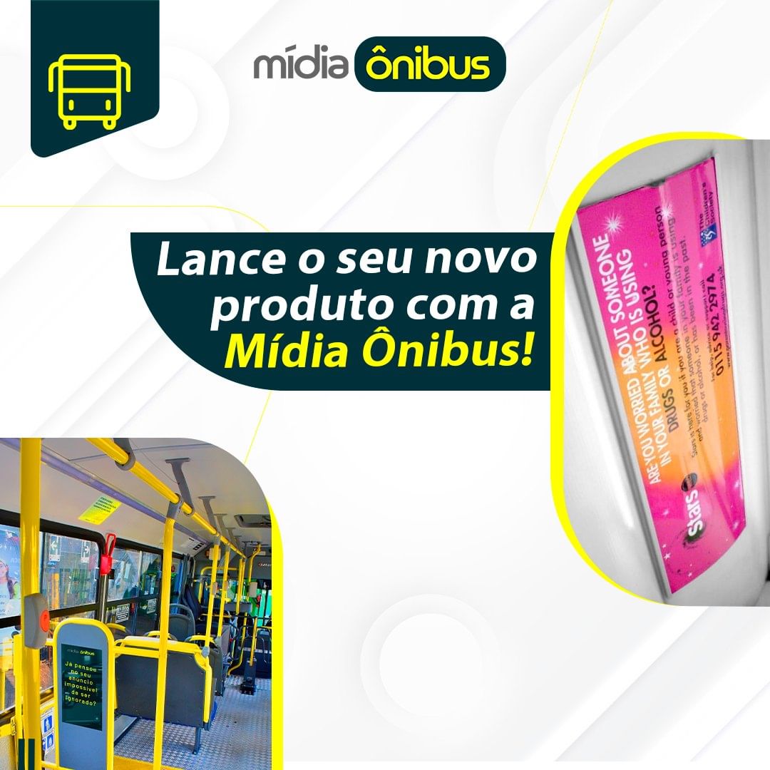 Lance seu novo produto com a mídia onibus