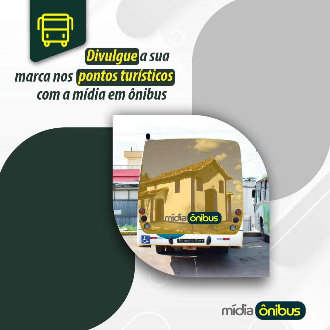 Divulgue sua marca nos pontos turísticos com a mídia ônibus