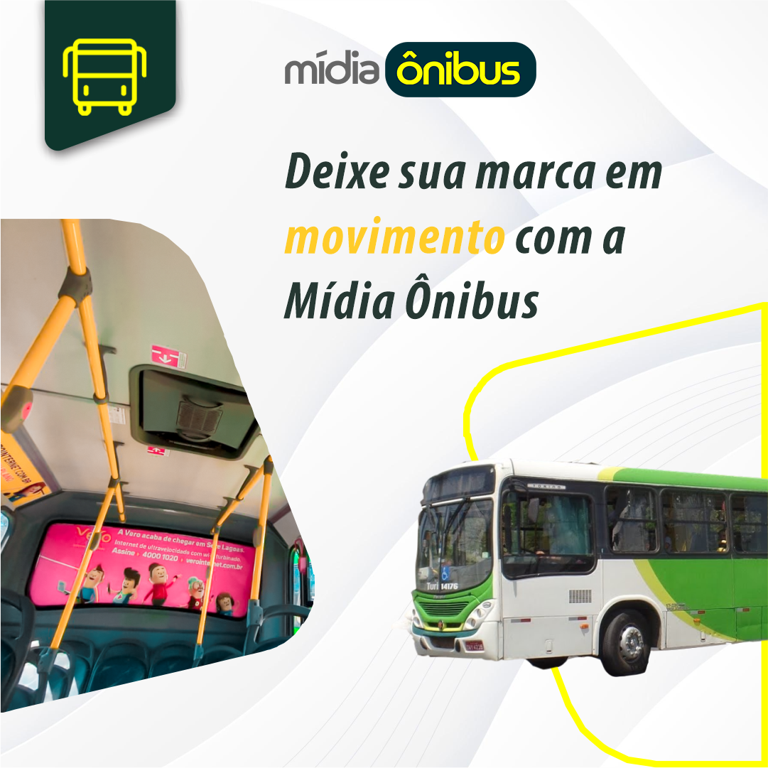 Deixe sua marca em movimento com a Mídia Ônibus