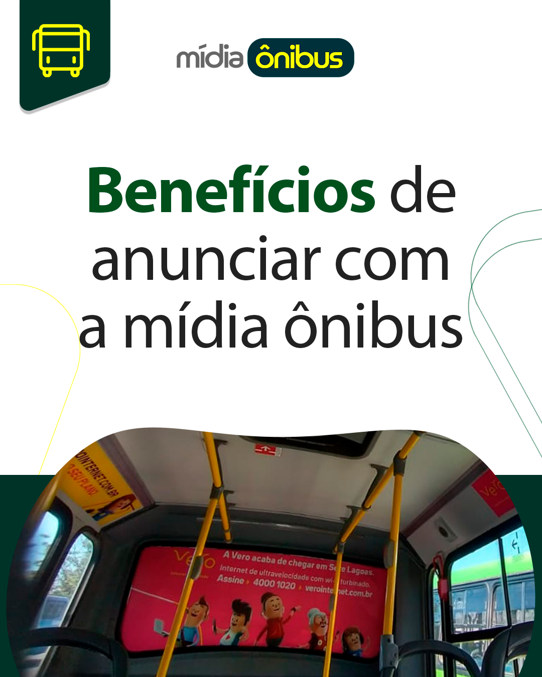 Benefícios de anunciar com a mídia ônibus